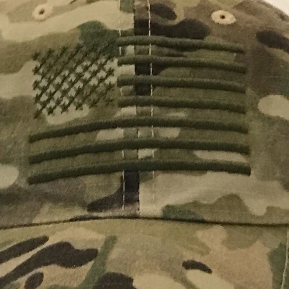 ROTHCO U.S. Military Issue Adjustable Camou American Flag Ball Cap - Picture 2 of 14